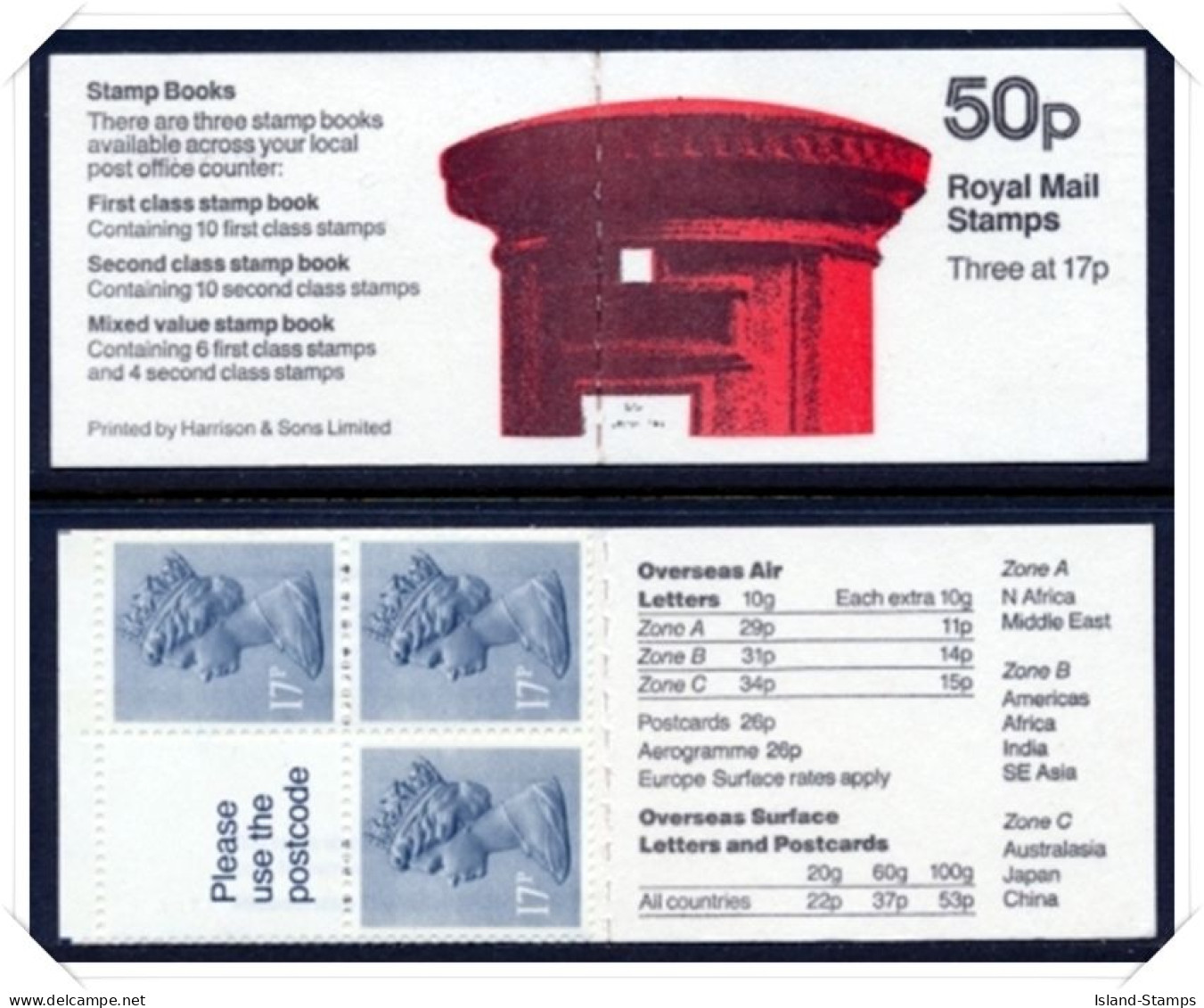 FB31 Pillar Box (50p Folded Booklets) NB1-4 - Libretti