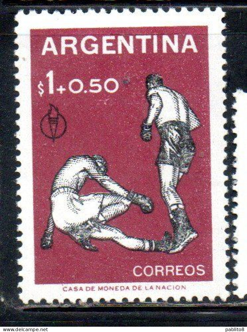 ARGENTINA 1959 PAN AMERICAN GAMES CHICAGO BOXERS 1p + 50c MNH - Ungebraucht
