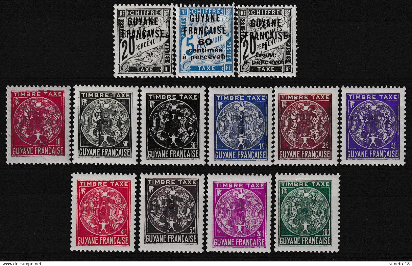 Guyane  Taxes  4-9/10-22/31 ** - Unused Stamps