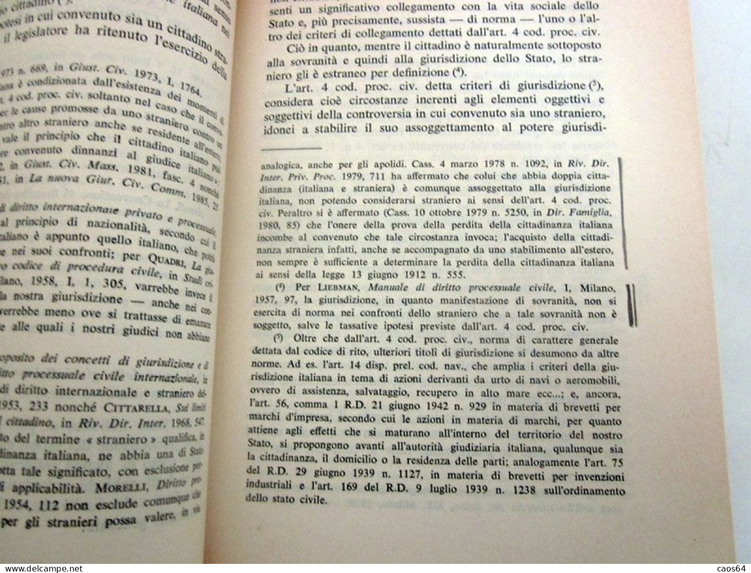 Il processo civile italiano e lo straniero G. Campeis A. De Pauli Giuffrè 1986