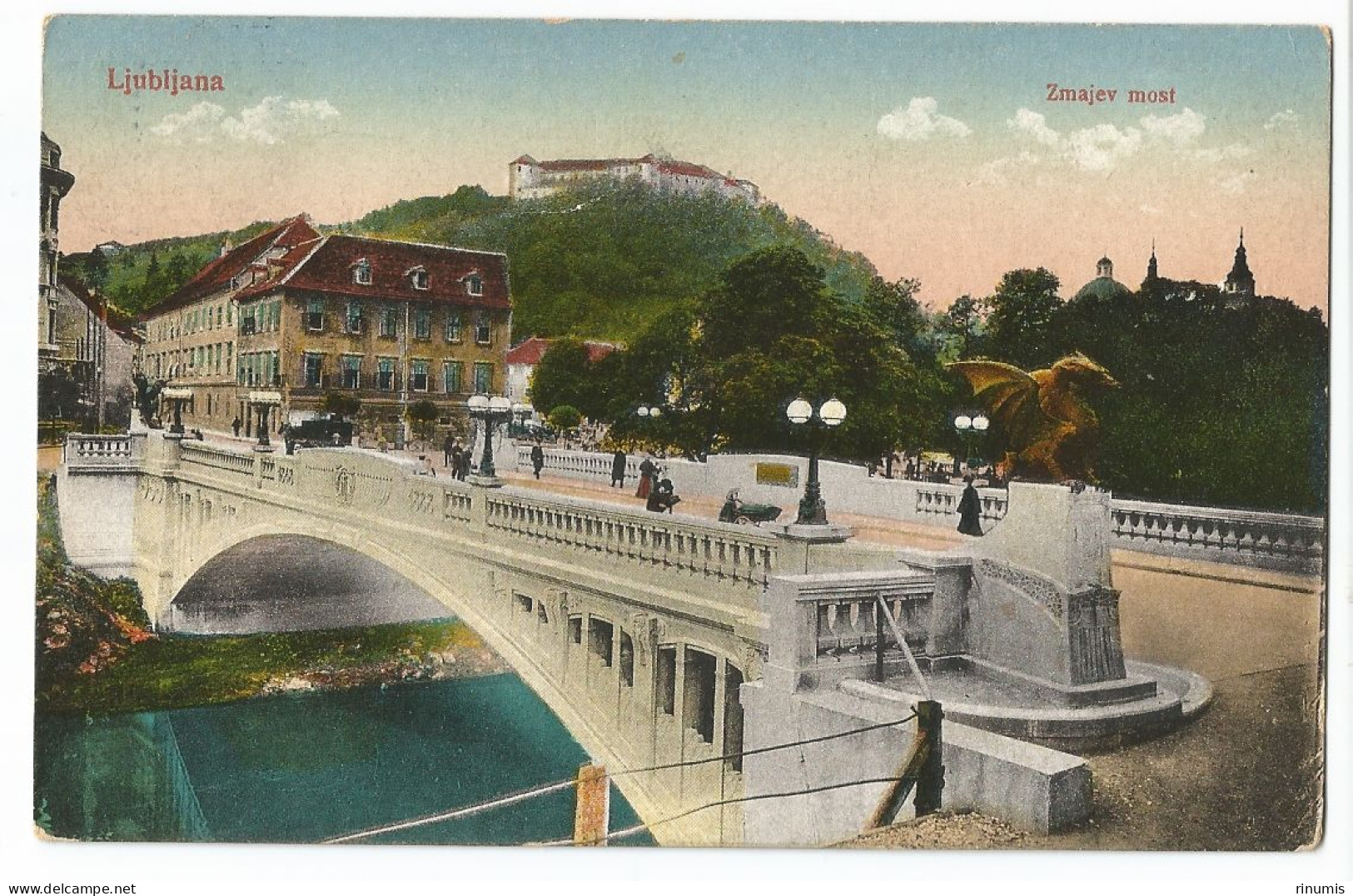 Ljubljana Zmajev Most 1923 Used - Slovénie