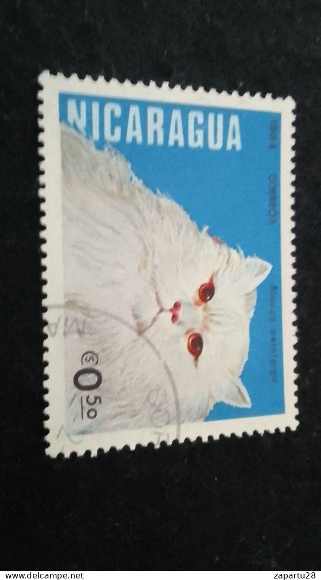 NİARAGUA-1980-90     0.50   CORD  DAMGALI - Nicaragua