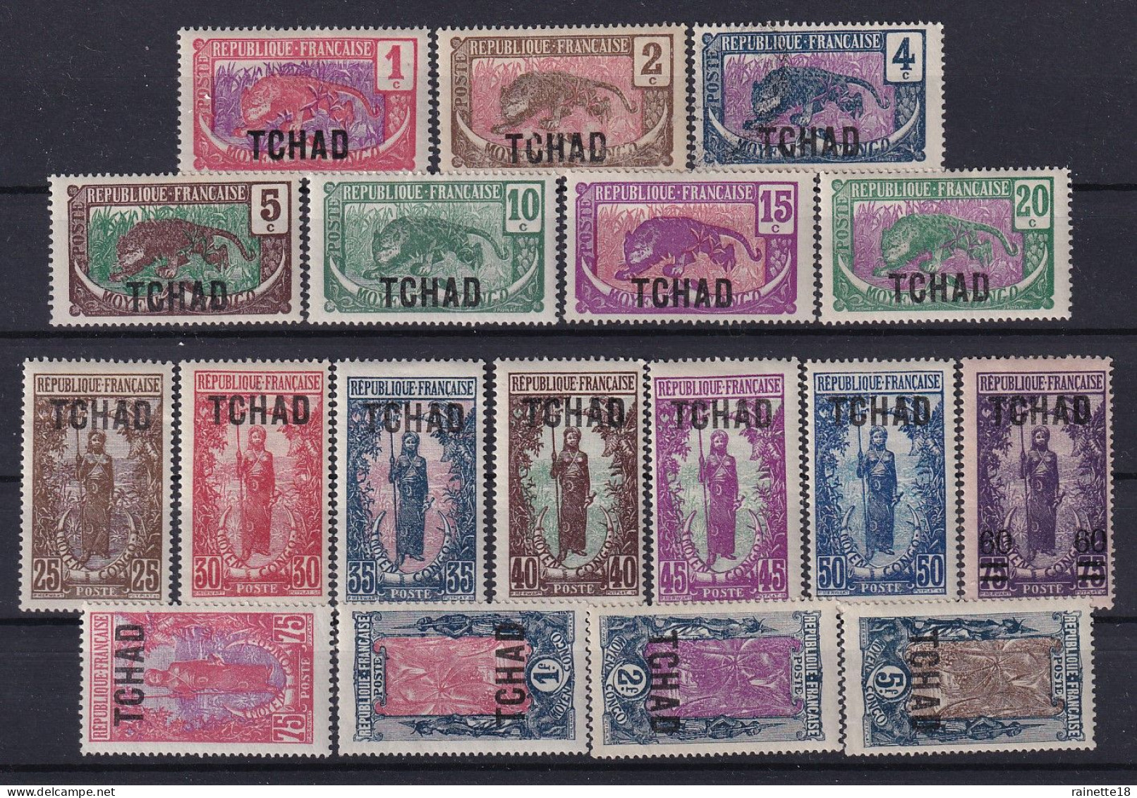 Tchad    1/18 * Sauf Le 3 Oblitéré - Unused Stamps