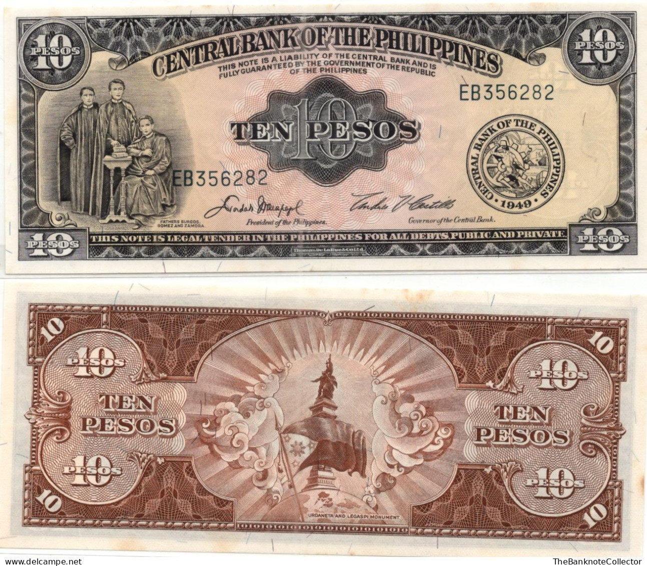 Philippines 10 Peso ND 1949 P-137 UNC - Filippine