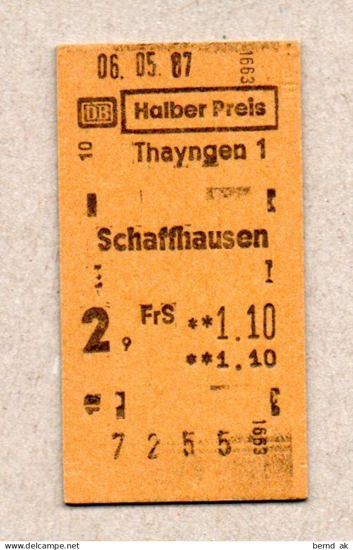 A 01] Schweiz / DB - Thayngen - Schaffhausen - Europa