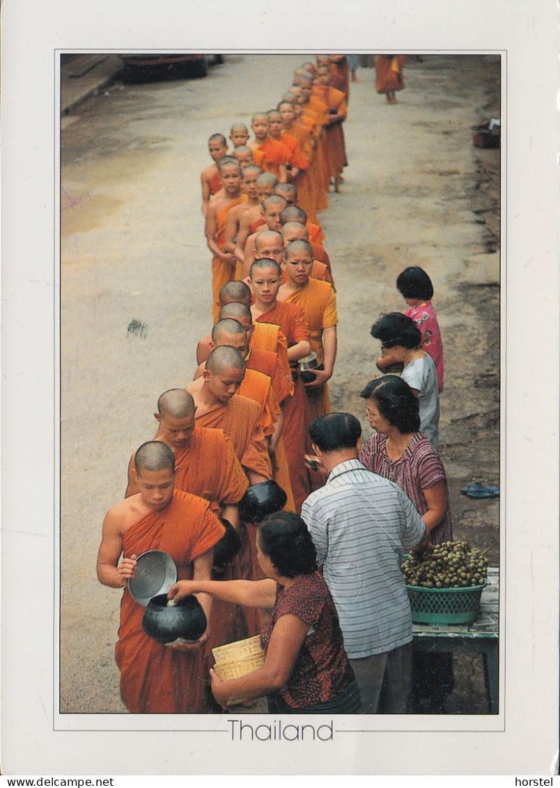 Thailand - A Long Line Of Buddhist Monks - Tailandia