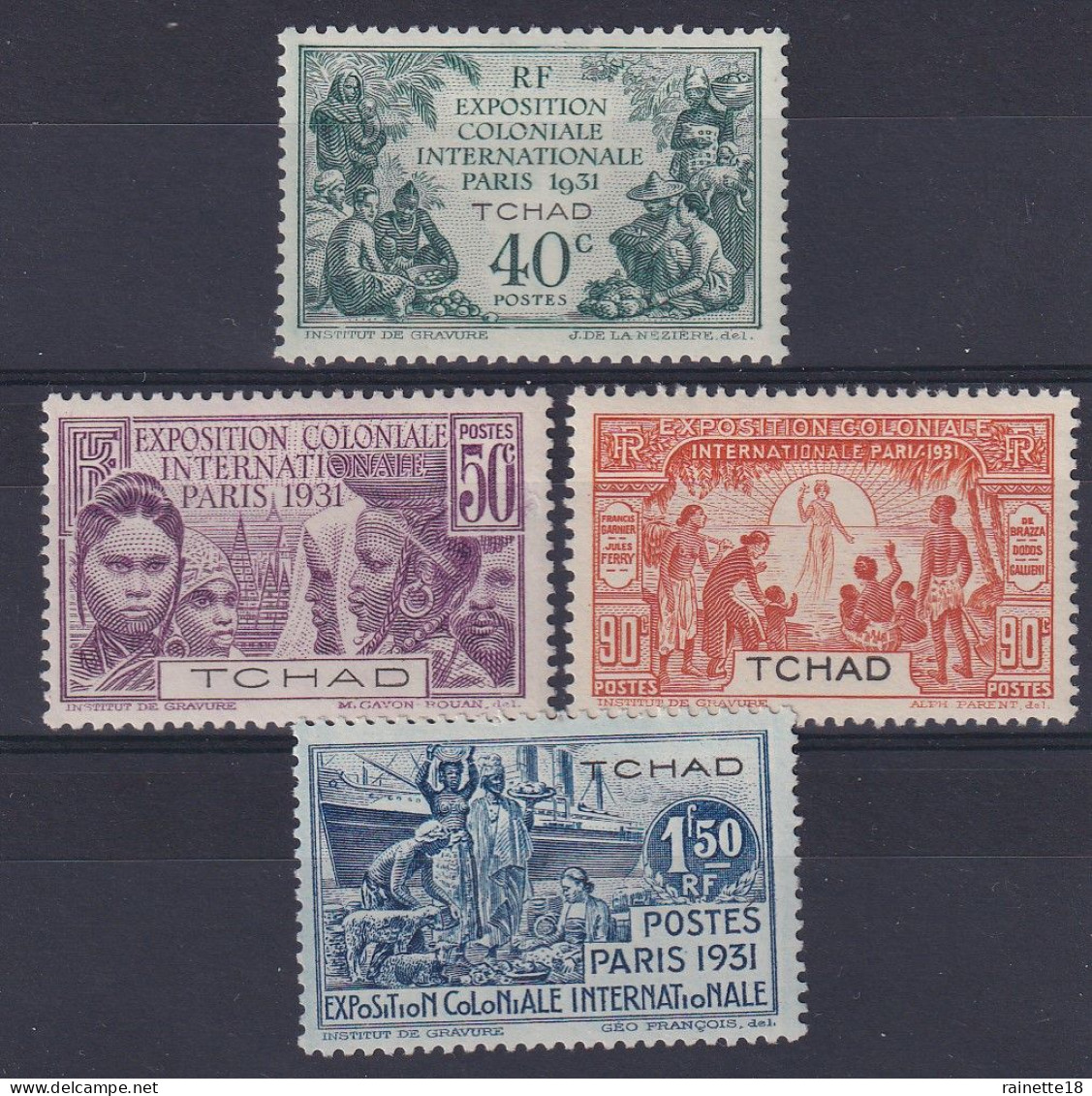 Tchad    56/59 * - Unused Stamps