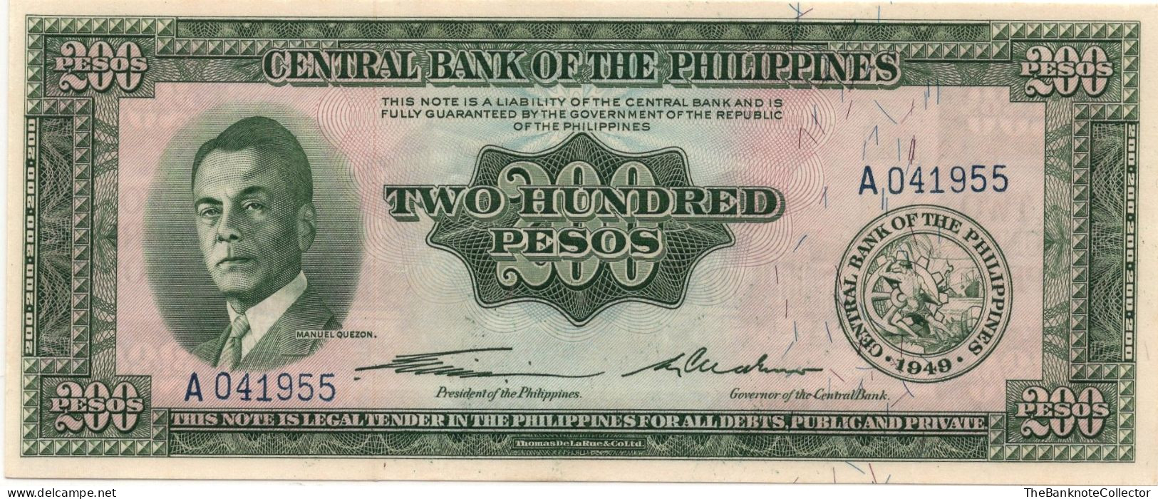 Philippines  200 Peso ND 1949 P-140 UNC - Filippine