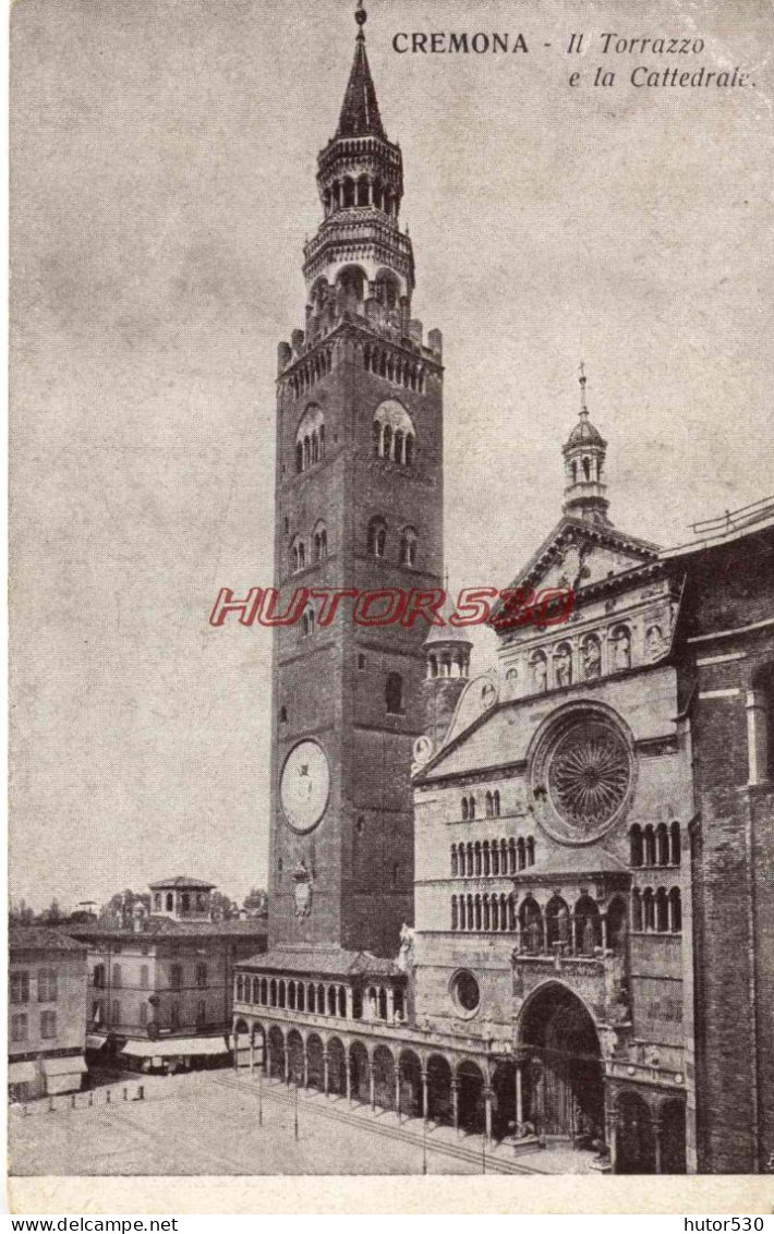 CPA CREMONA - IL TORRAZZO E LA CATTEDRALE - Cremona