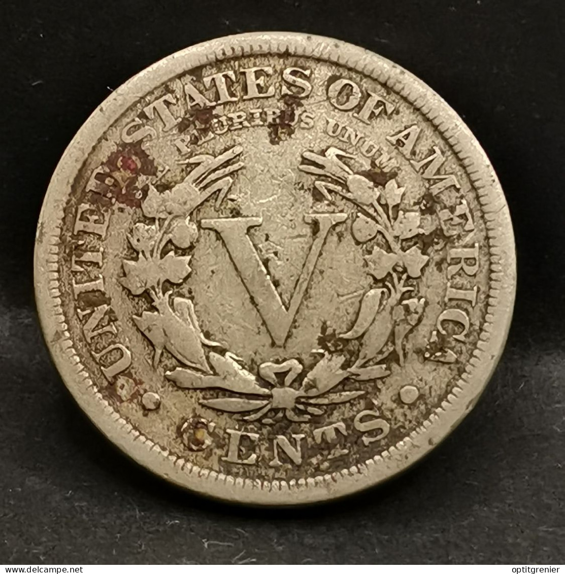 5 CENTS LIBERTY NICKEL AVEC CENTS 1907 USA - 1883-1913: Liberty