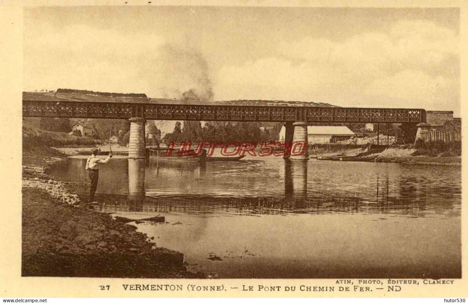 CPA VERMENTON - LE PONT DU CHEMIN DE FER - Vermenton