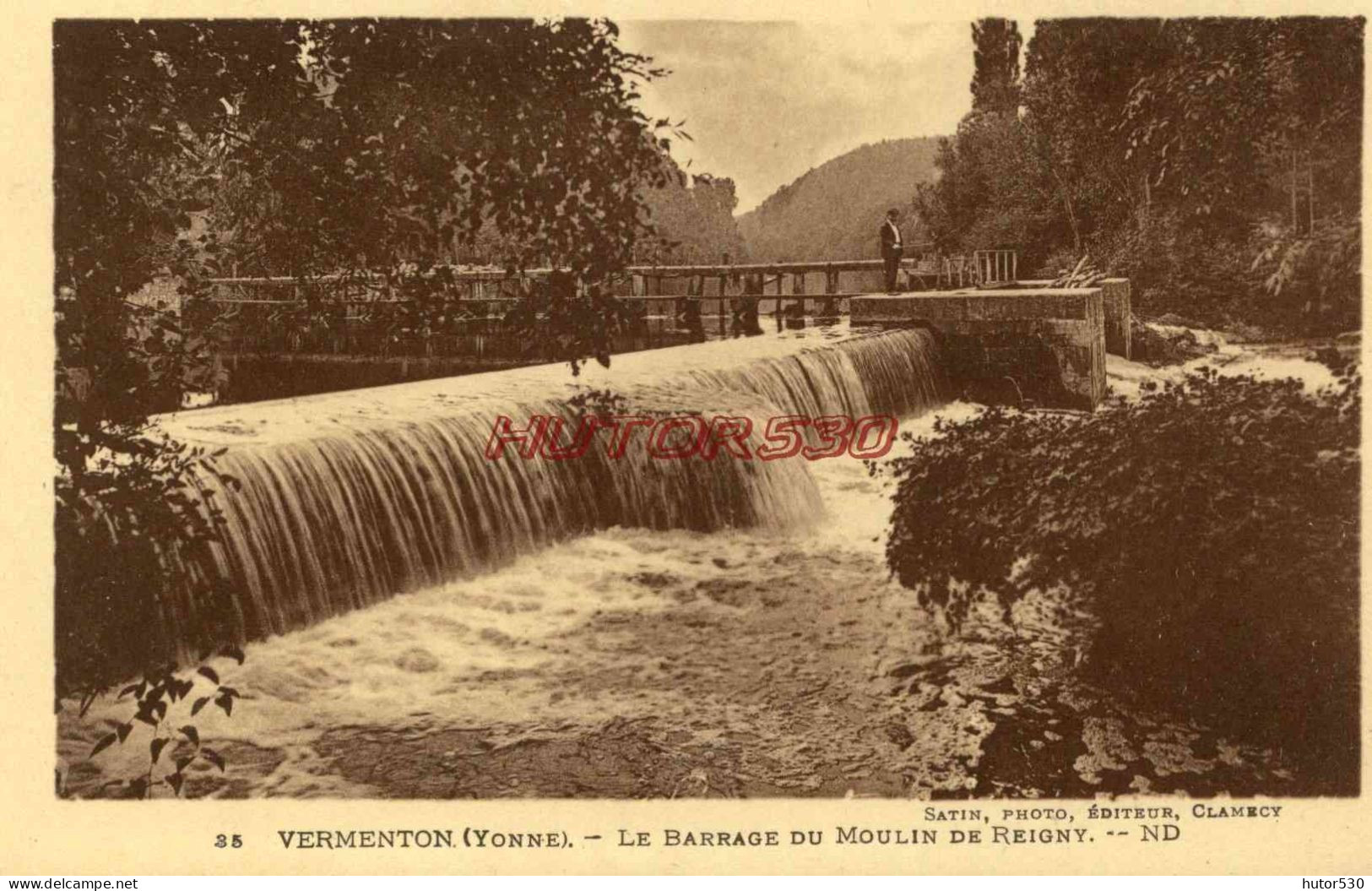 CPA VERMENTON - LE BARRAGE DU MOULIN DE REIGNY - Vermenton