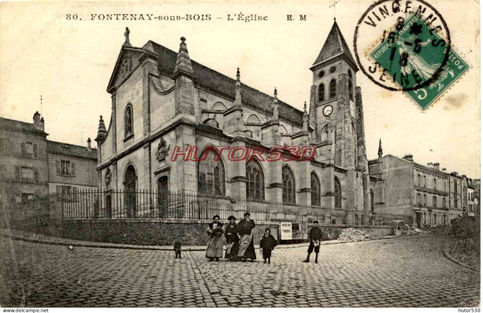 CPA FONTENAY SOUS BOIS - L'EGLISE - Fontenay Sous Bois