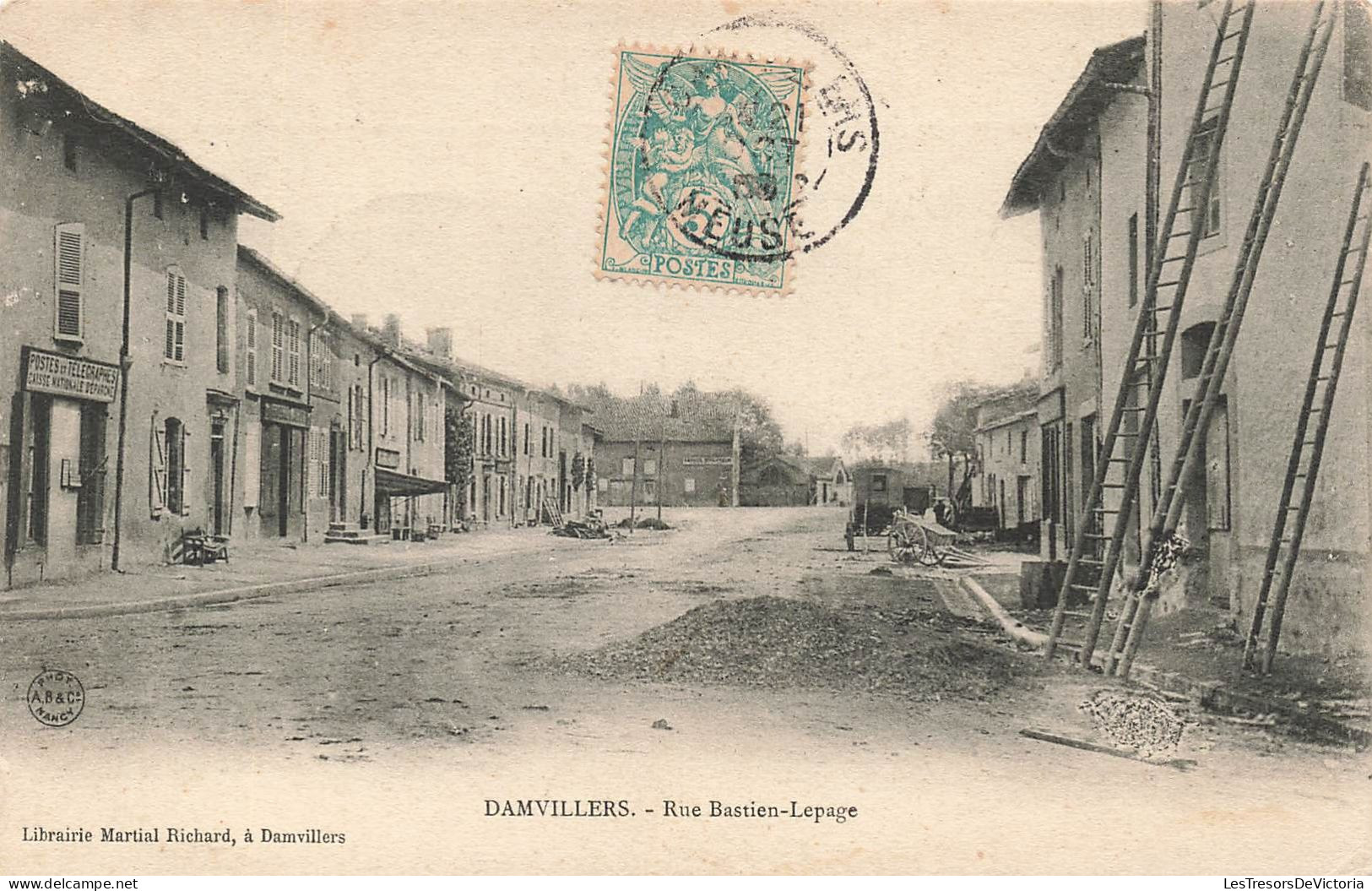 FRANCE - Damvillers - Rue Bastien Lepage - Vue Générale De La Rue - Maisons - Carte Postale Ancienne - Damvillers