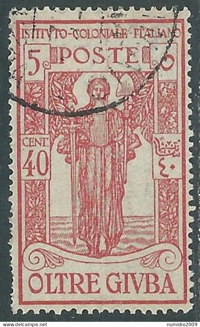 1926 CIRENAICA USATO PRO ISTITUTO COLONIALE 40 CENT - RA12-3 - Cirenaica