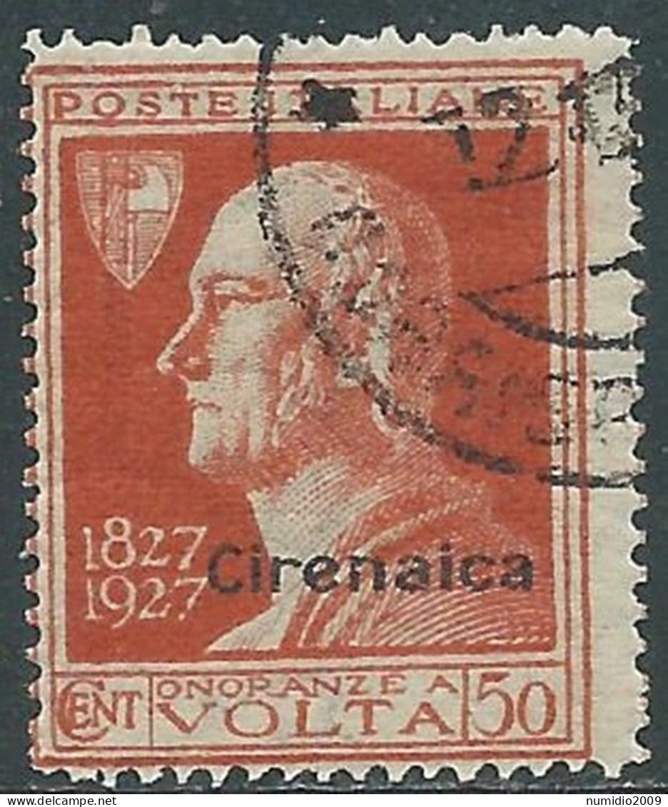 1927 CIRENAICA USATO VOLTA 50 CENT - RA12-4 - Cirenaica