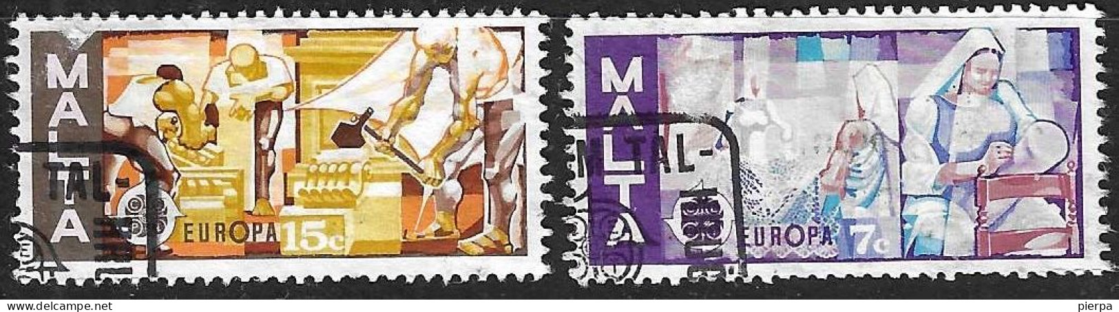 MALTA - 1976 - EUROPA - SERIE 2 VALORI (YVERT 527\8 - MICHEL 532\3) - 1976