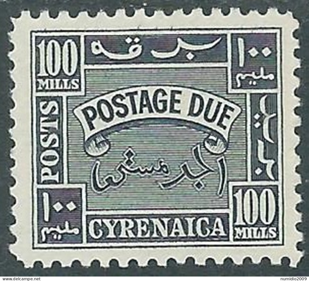 1950 CIRENAICA AMMINISTRAZIONE AUTONOMA SEGNATASSE 100 M MH * - RA22-8 - Cirenaica