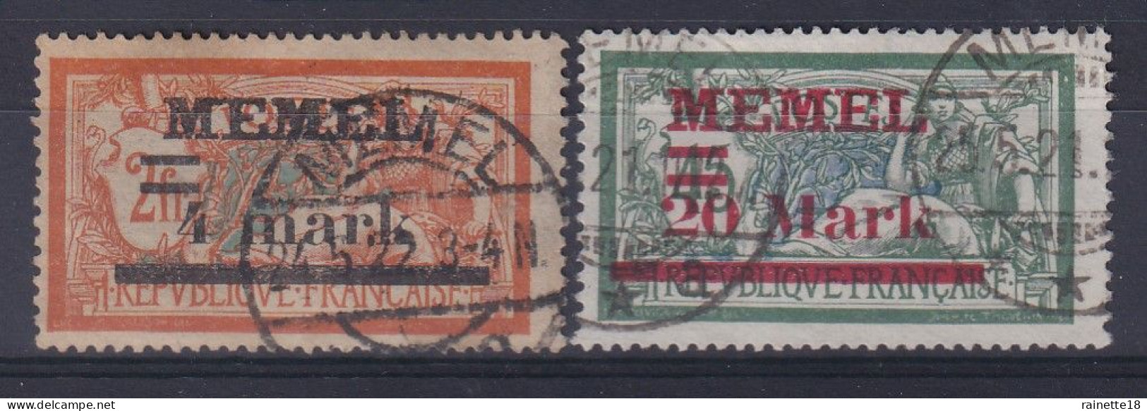 Memel        31 Et 37 Oblitéré - Usados