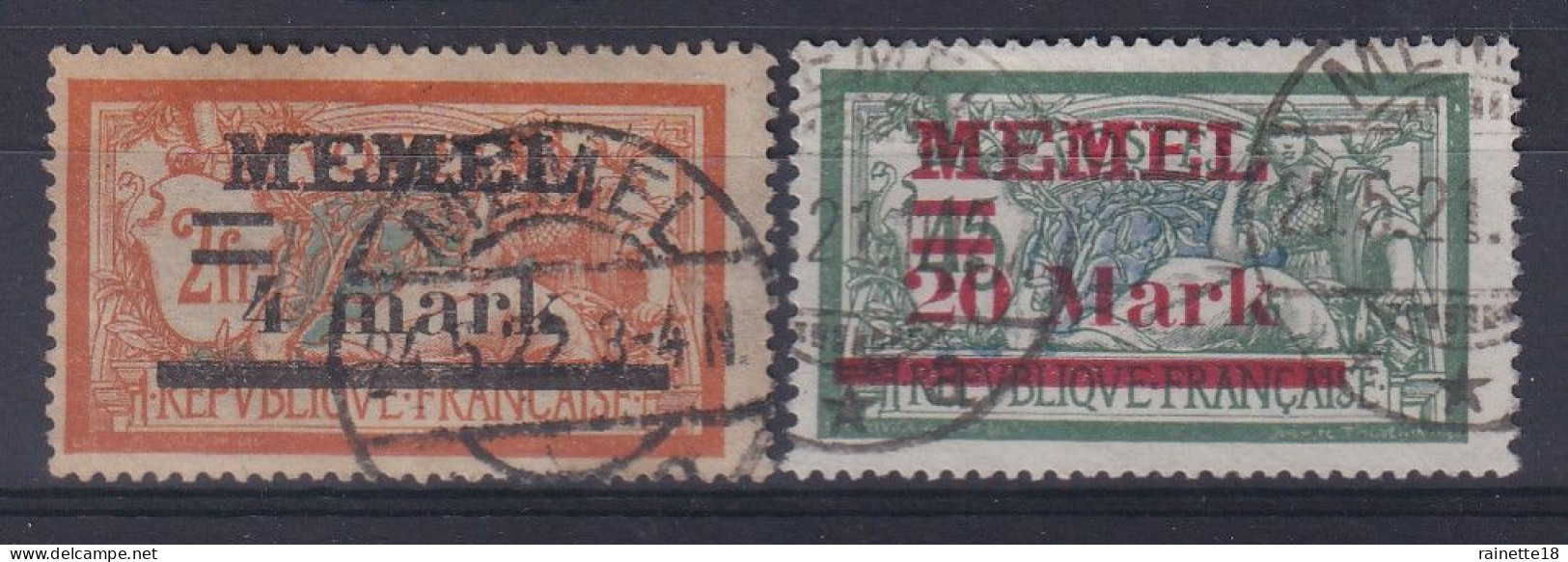 Memel        31 Et 37 Oblitéré - Used Stamps