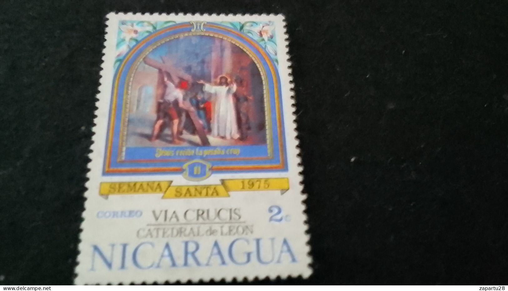 NİARAGUA-1970-80     2   C  DAMGALI - Nicaragua