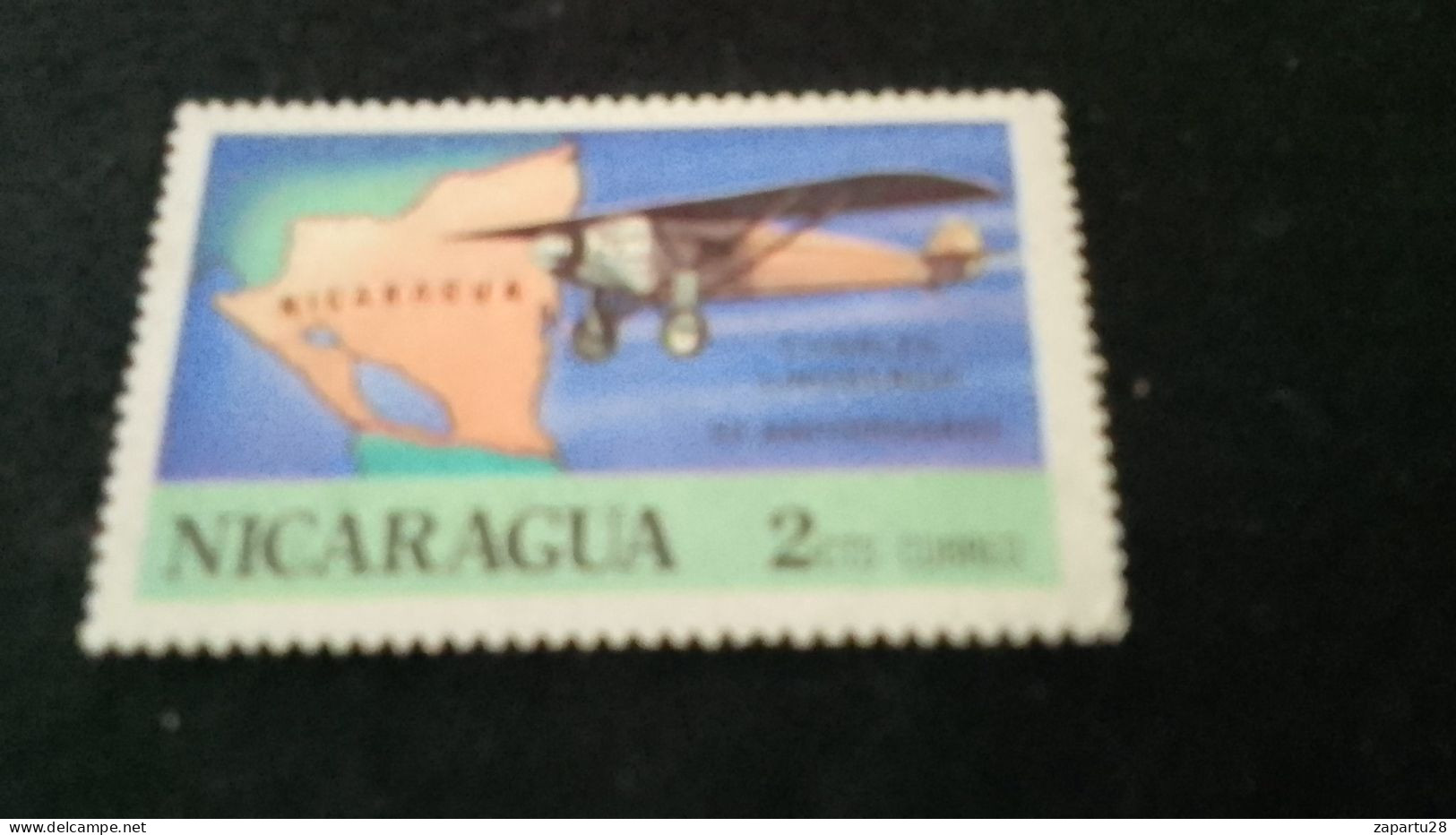 NİARAGUA-1970-80     2   C  DAMGALI - Nicaragua