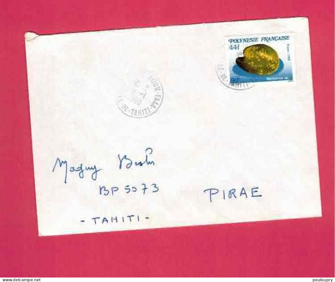 Polynésie - Lettre De 1990 Pour Tahiti - Berthelinia Sp. - Coquillages