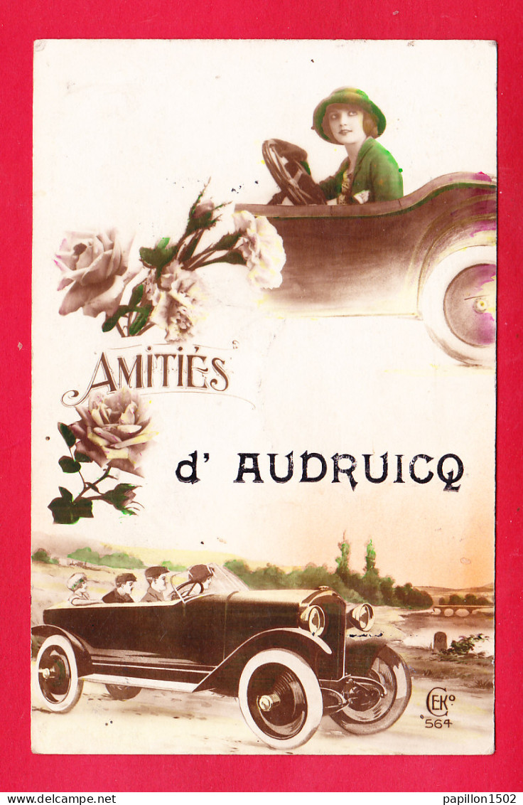 F-62-Audruicq-01A20 Amitiés D'Audruicq, Vieille Voiture, Cpa Fantaisie BE - Audruicq