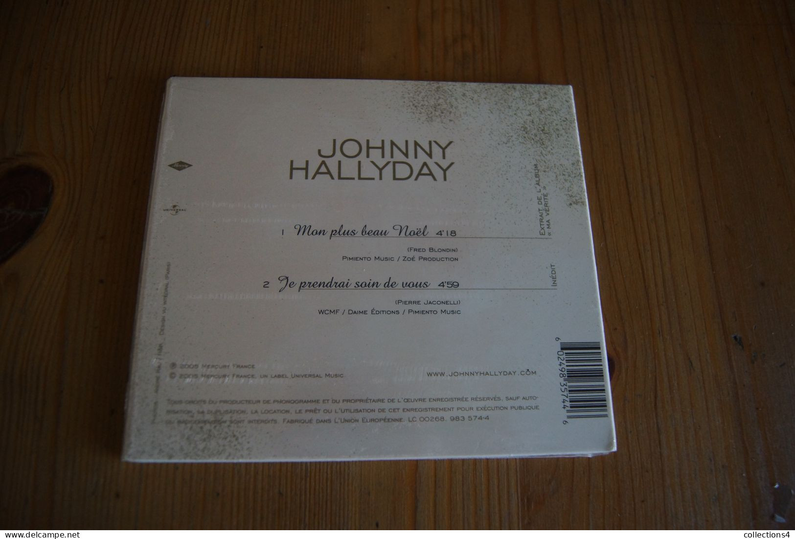 JOHNNY HALLYDAY MON PLUS BEAU NOEL CD NEUF SCELLE EDITION COLLECTOR UN TITRE INEDIT 2006 - Rock