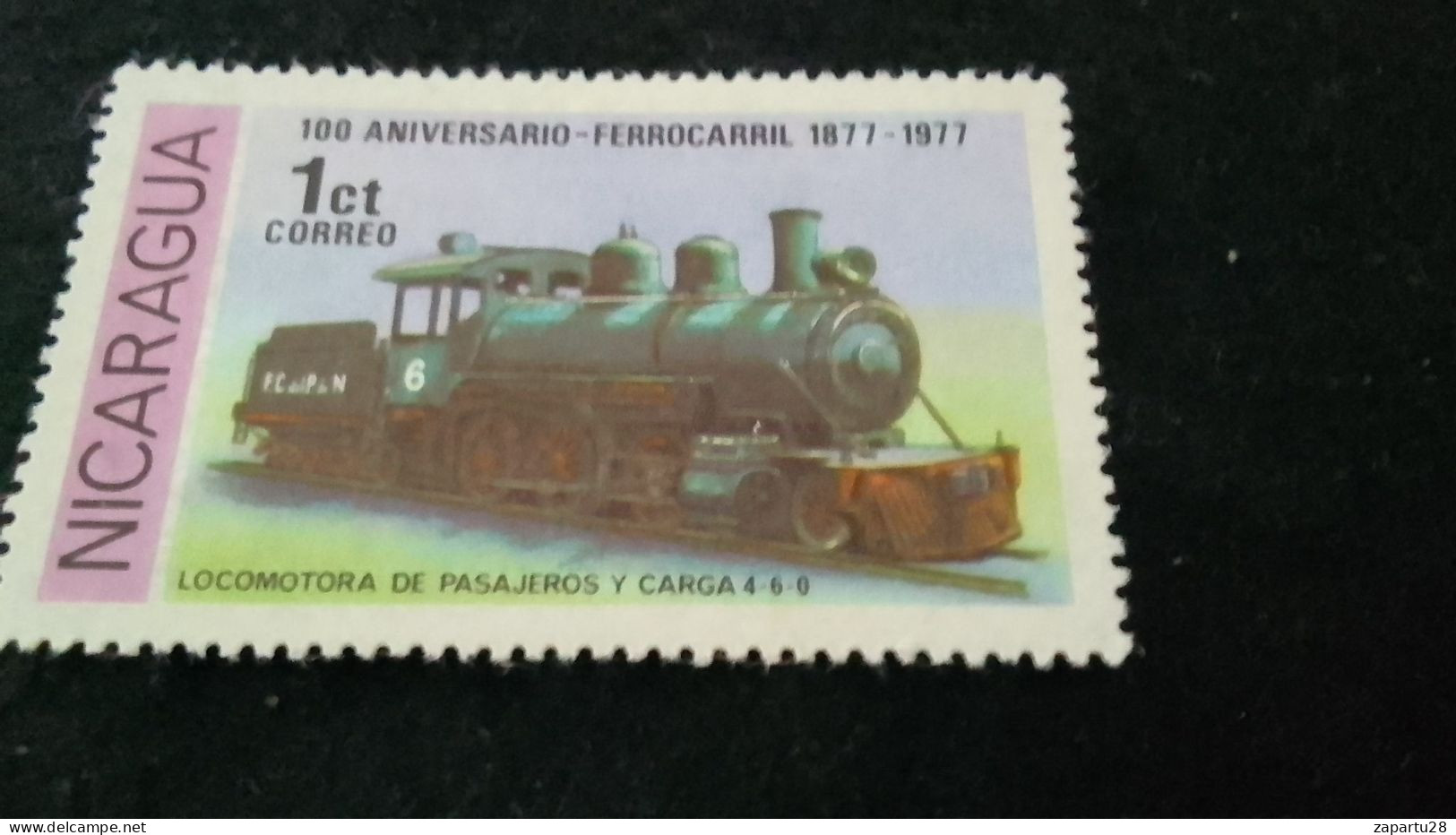 NİARAGUA-1970-80     1   C  DAMGALI - Nicaragua