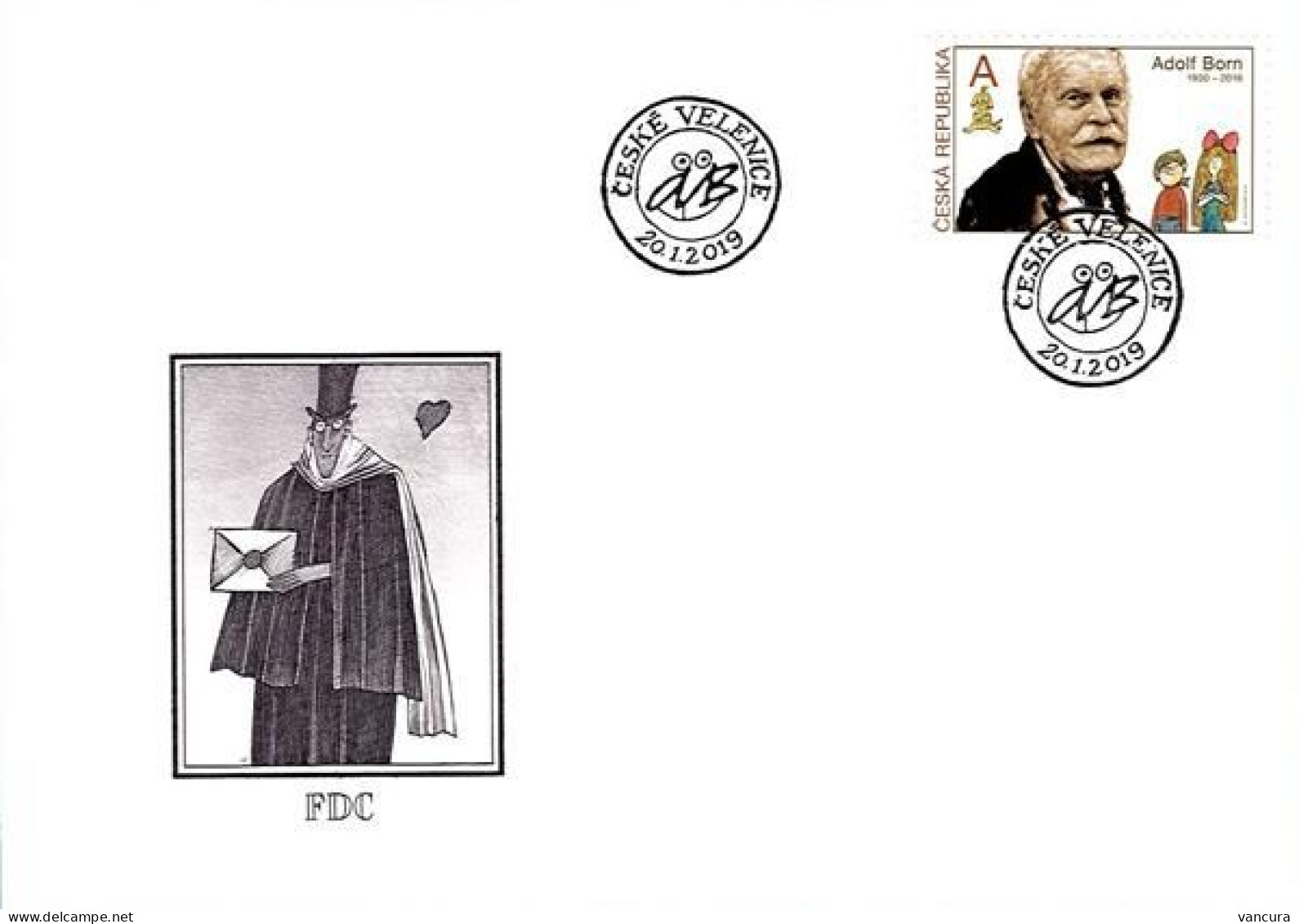 FDC 1016 Czech Republic Adolf Born Anniversary 2019 - FDC