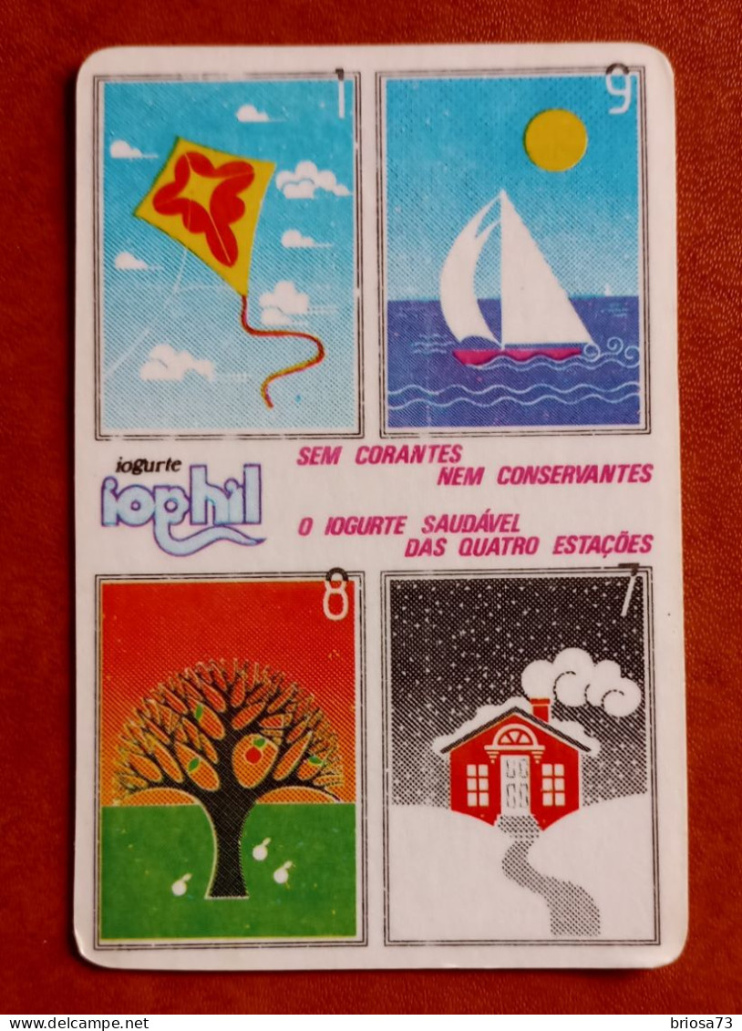 Petit Calendrier De Poche Yaourt Iophil.  Portugal - Tamaño Pequeño : 1981-90