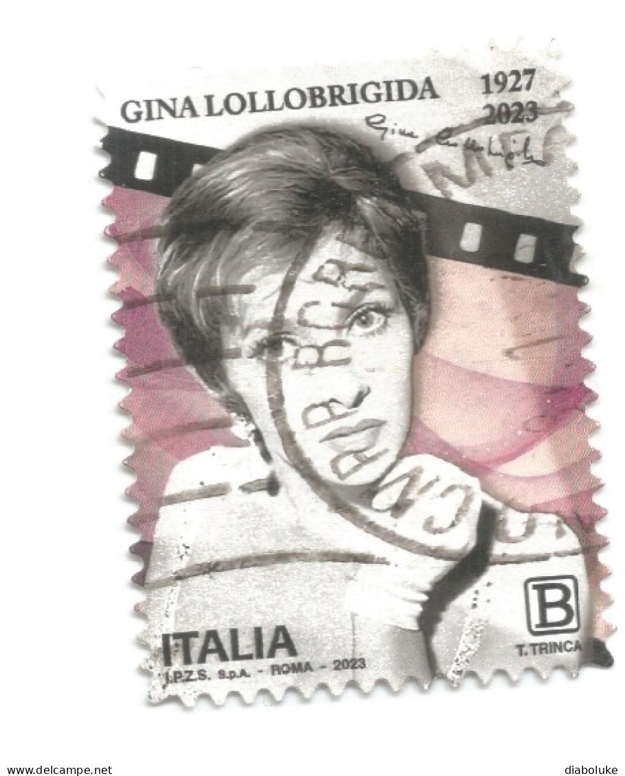 (REPUBBLICA ITALIANA) 2023, GINA LOLLOBRIGIDA - Serie Di 1 Francobollo Usato - 2021-...: Gebraucht