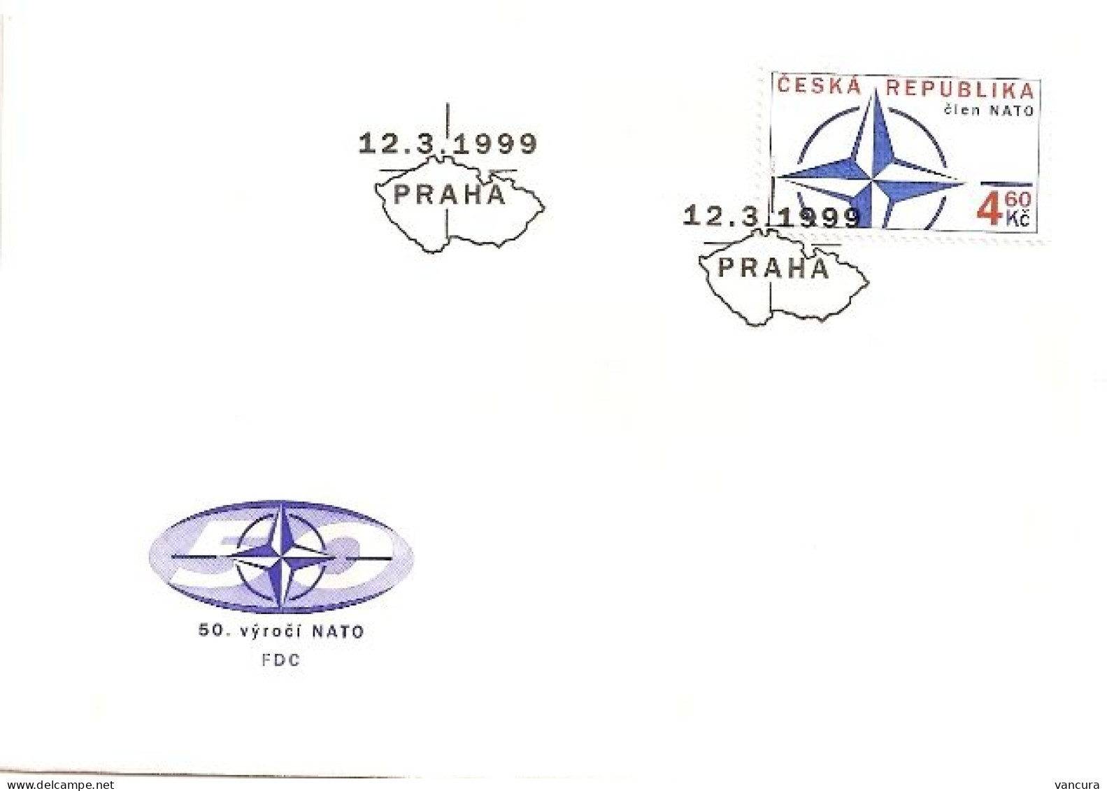 FDC 213 Czech Republic NATO 1999 - OTAN