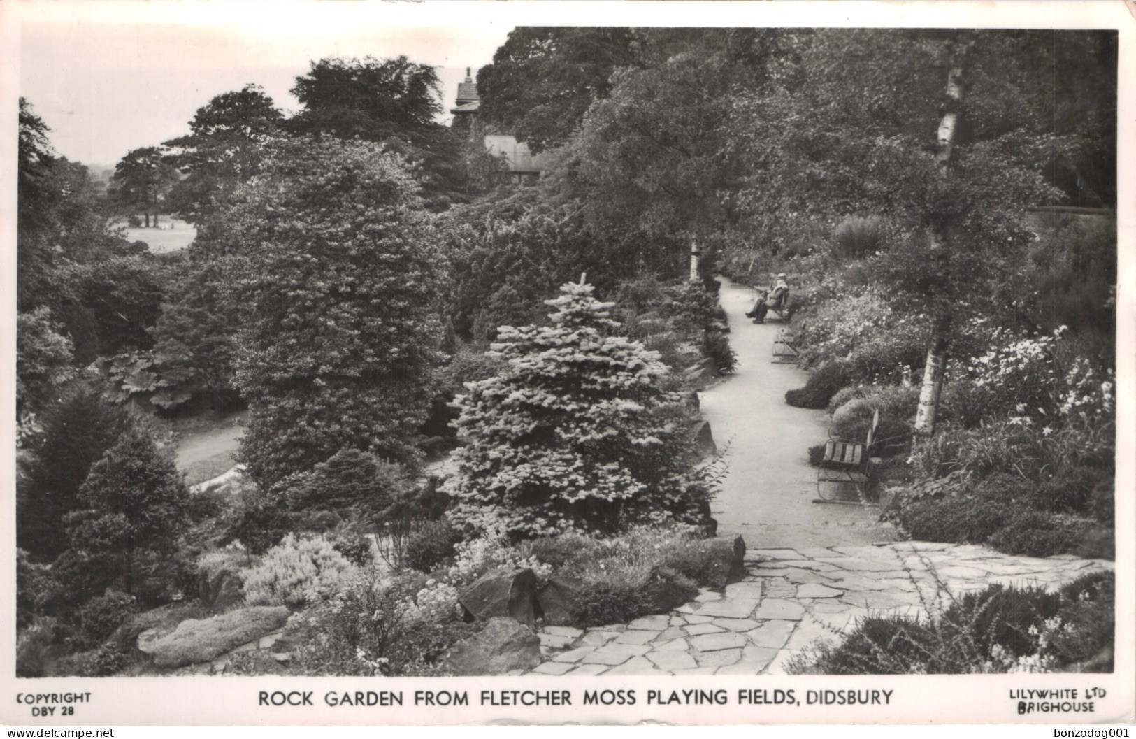 Rock Garden, Fletcher Moss, Didsbury, Manchester. Real Photo - Manchester