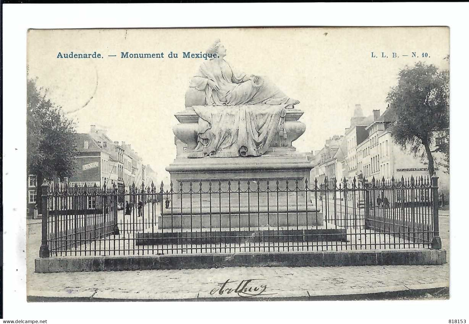 Oudenaarde  Audenarde L.L.B. - N.10 - Monument Du Mexique 1906 - Oudenaarde