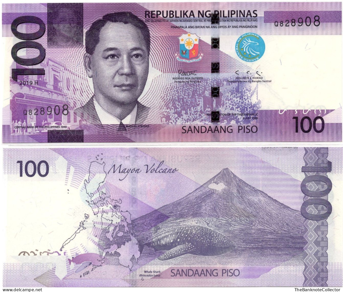 Philippines 100 Peso 2019 P-208 UNC - Filippijnen