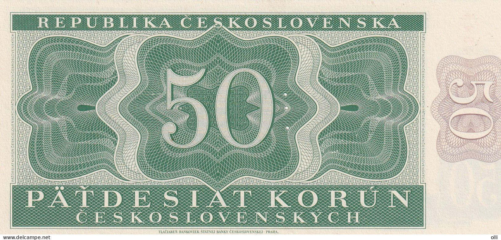 Czechoslovakia 50 Korun, P-71  1950  UNC Specimen - Tchécoslovaquie