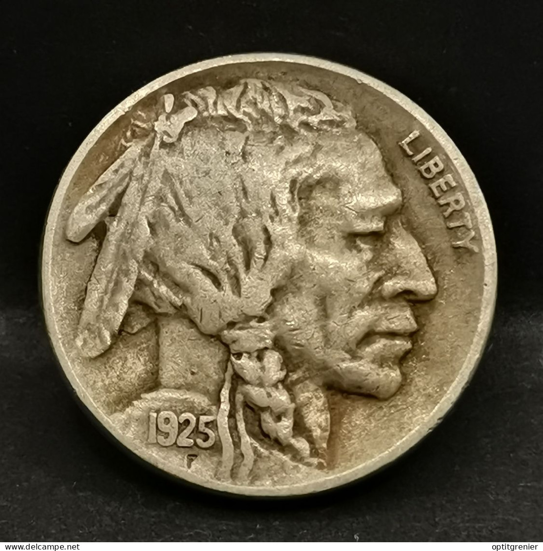 5 CENTS BUFFALO NICKEL 1925 USA ( BISON & TETE D'INDIEN ) - 1913-1938: Buffalo