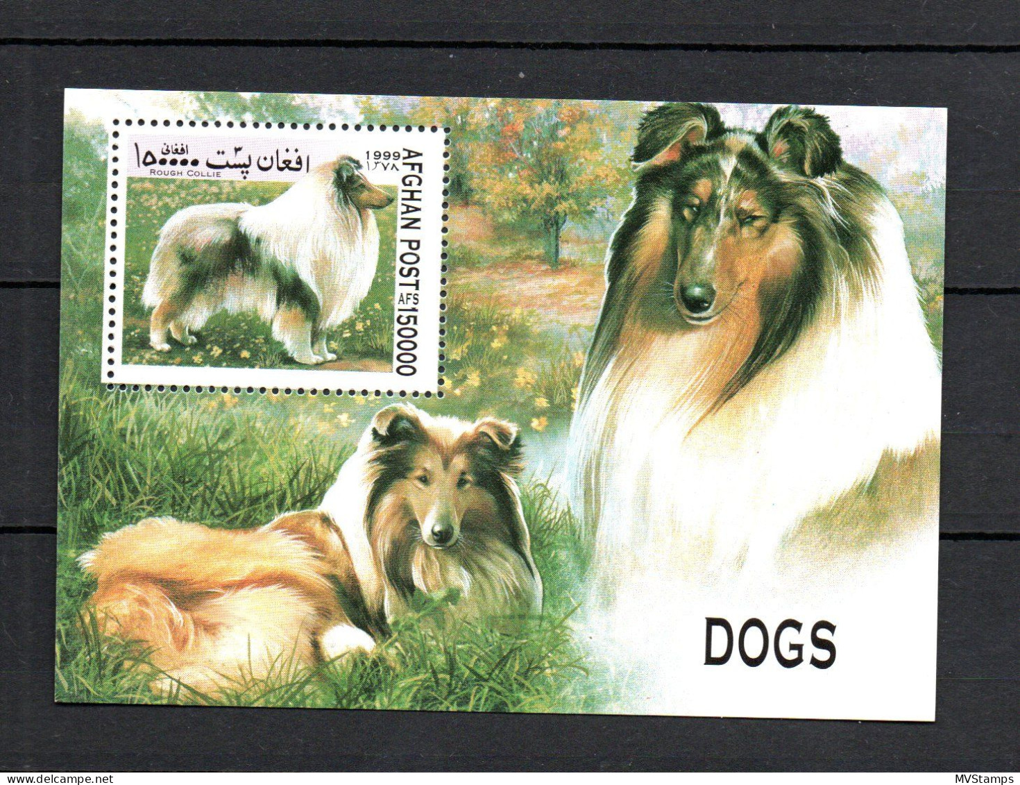 Afghanistan 1999 Sheet Dog/Pets Stamps (Michel 109) Nice MNH - Afghanistan