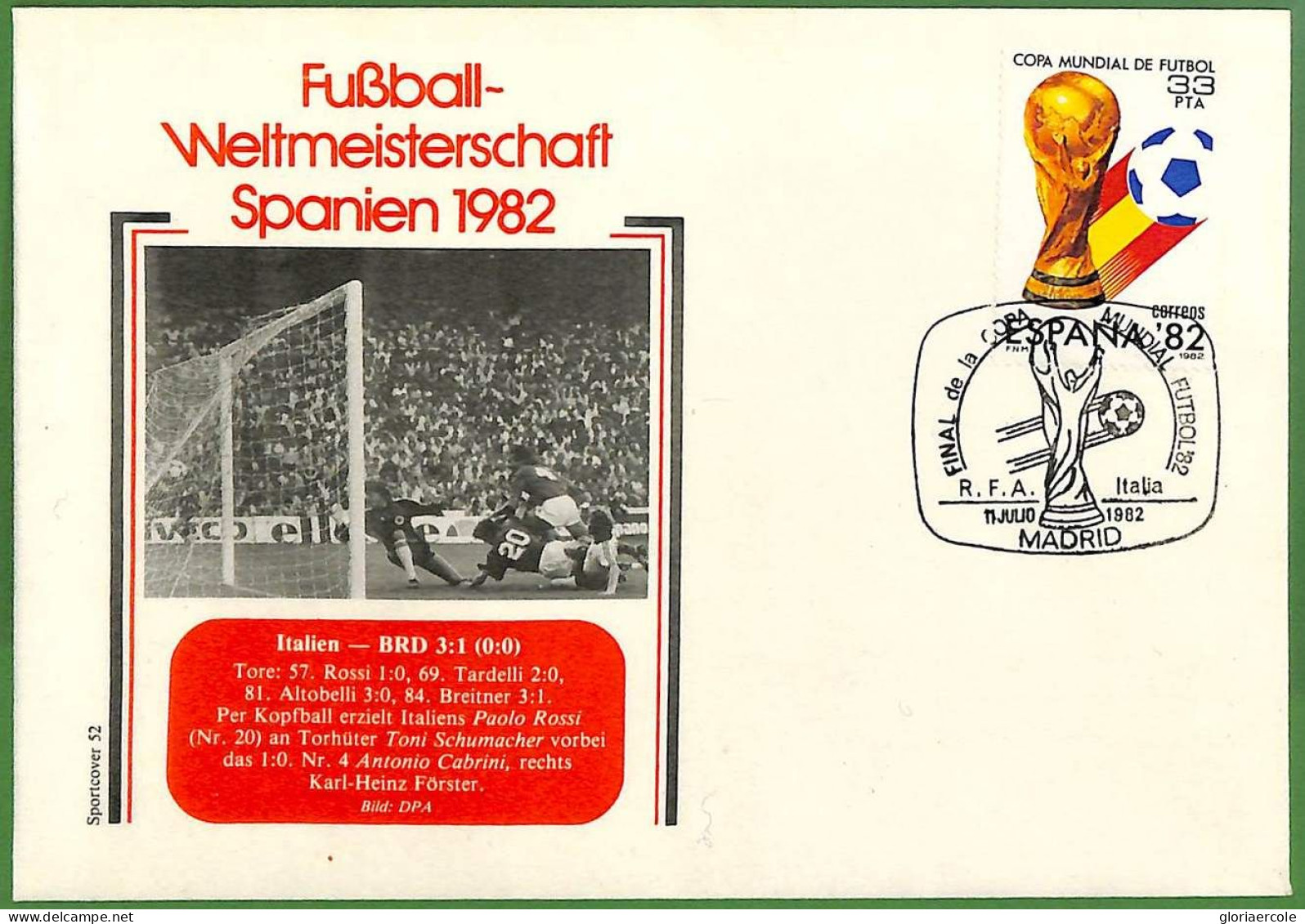 ZA1539 - SPAIN - Postal History - FOOTBALL World CUP 1982 Set Of 27 COVERS! - 1982 – Spain