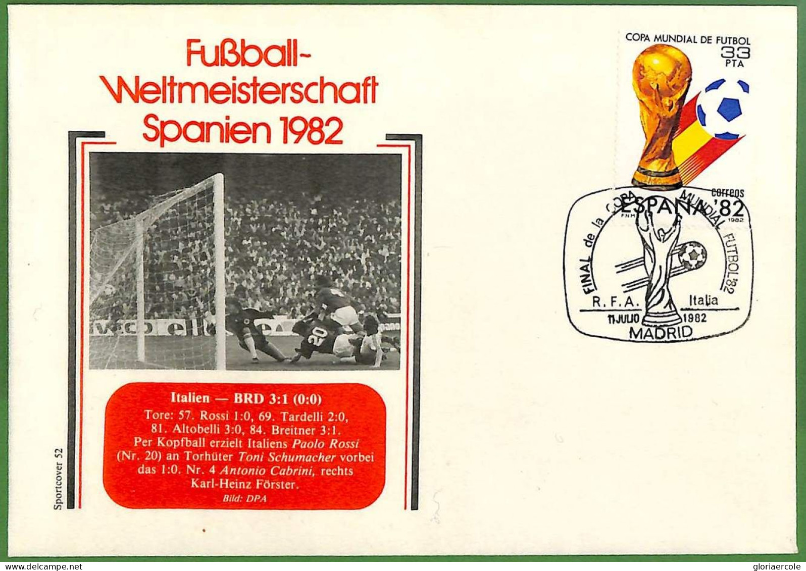 ZA1539 - SPAIN - Postal History - FOOTBALL World CUP 1982 Set Of 27 COVERS! - 1982 – Espagne