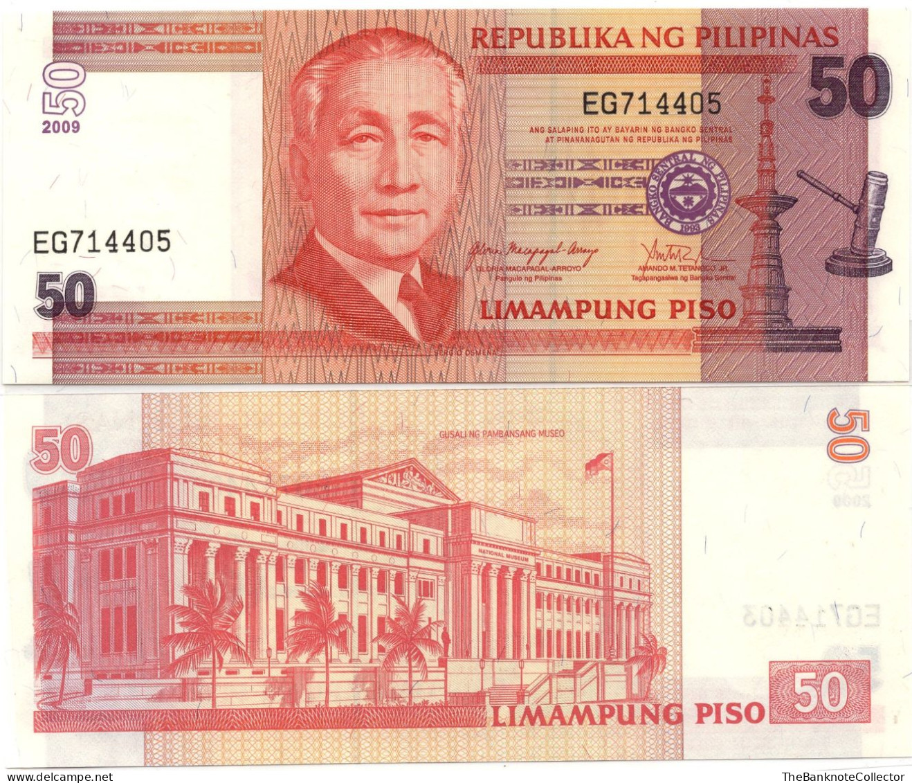 Philippines 50 Peso 2009 P-193 UNC - Philippinen