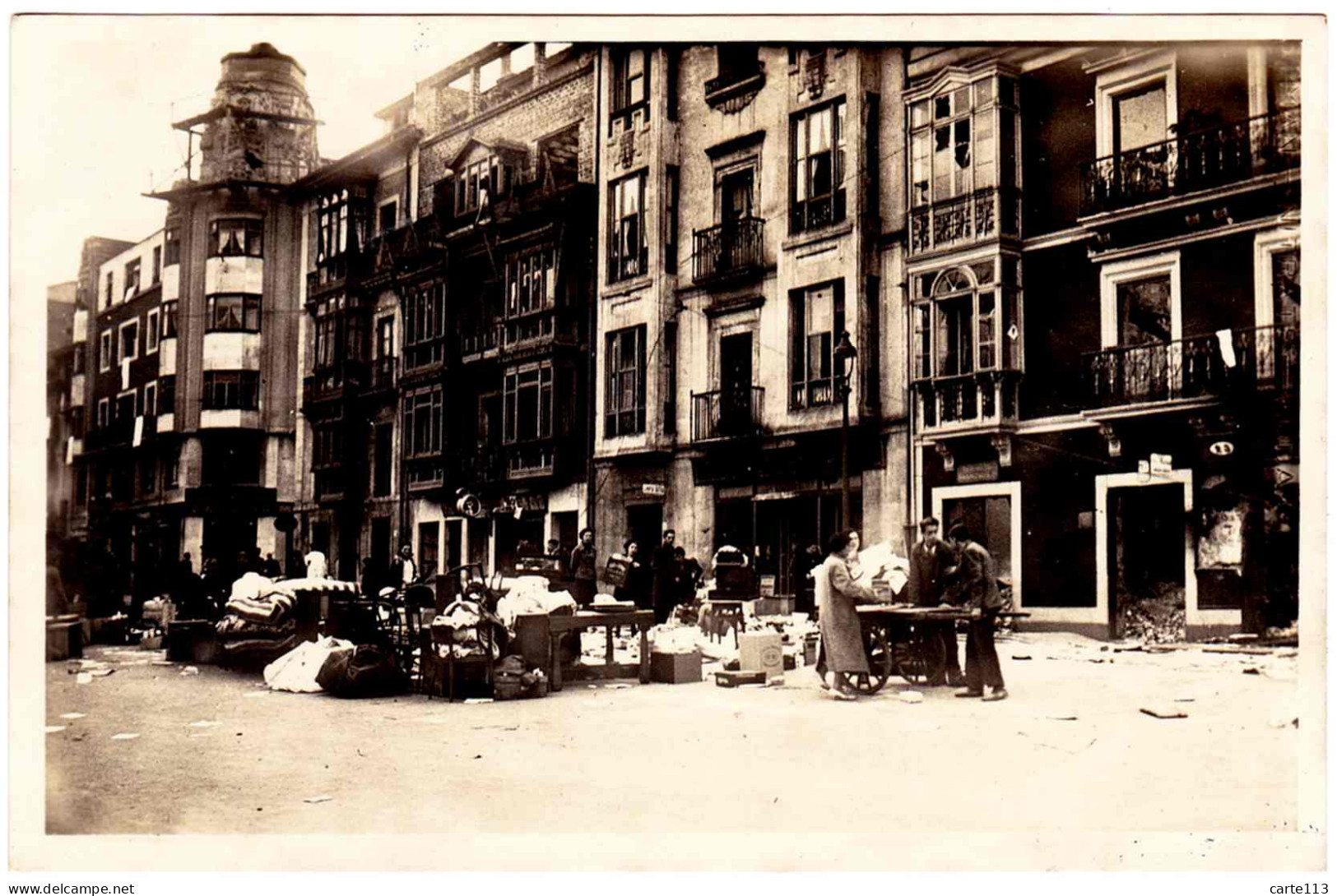 - B23620CPA - OVIEDO - ESPANA - Ciudad Martir - Enseres Desolados En La Calle Arguelles - Parfait état - EUROPE - Asturias (Oviedo)