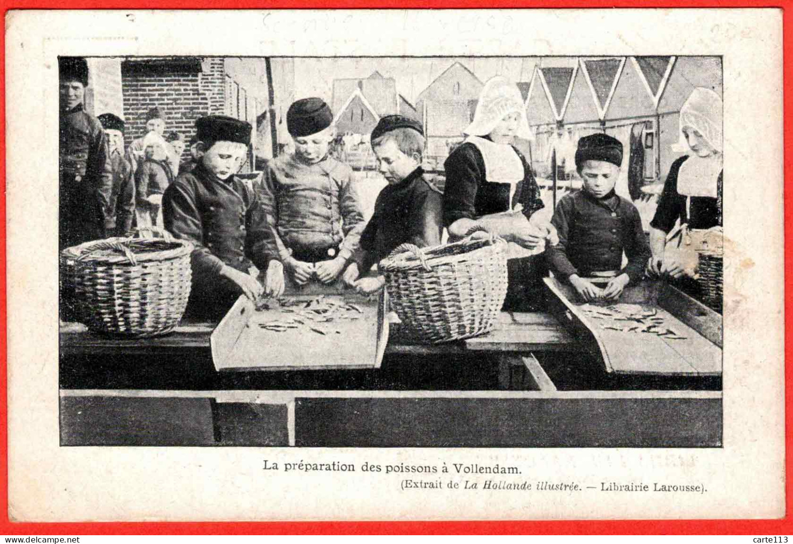 - B29220CPA - VOLLENDAM - NEDERLAND - La Préparation Des Poissons - Très Bon état - EUROPE - Volendam