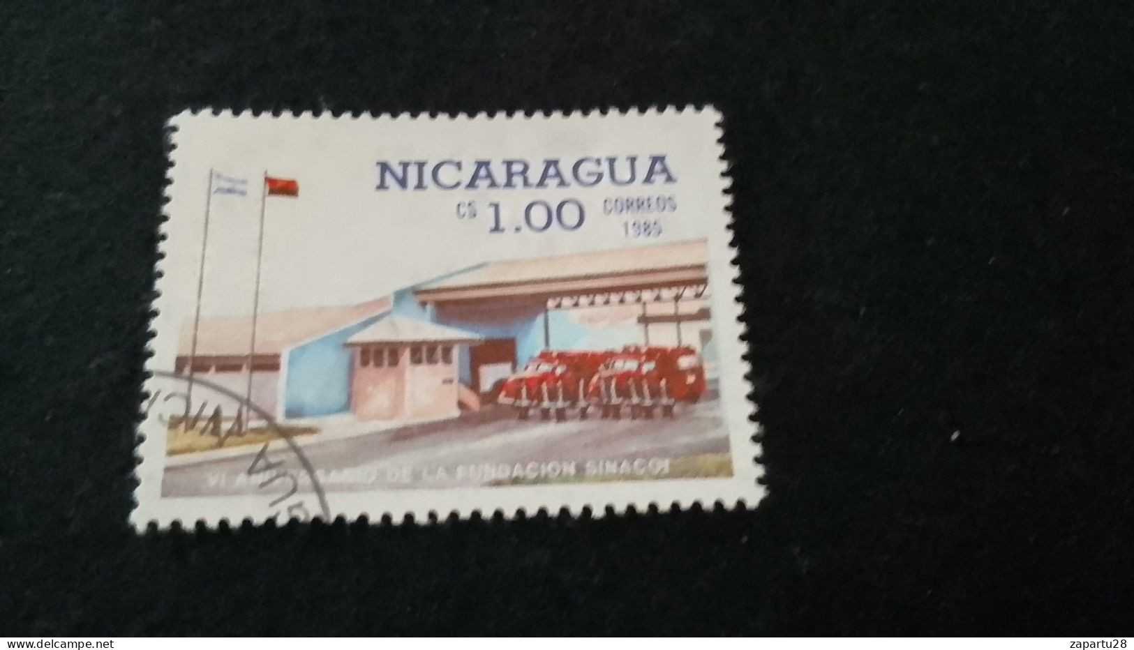 NİARAGUA-1970-80     1.00   CORD  DAMGALI - Nicaragua