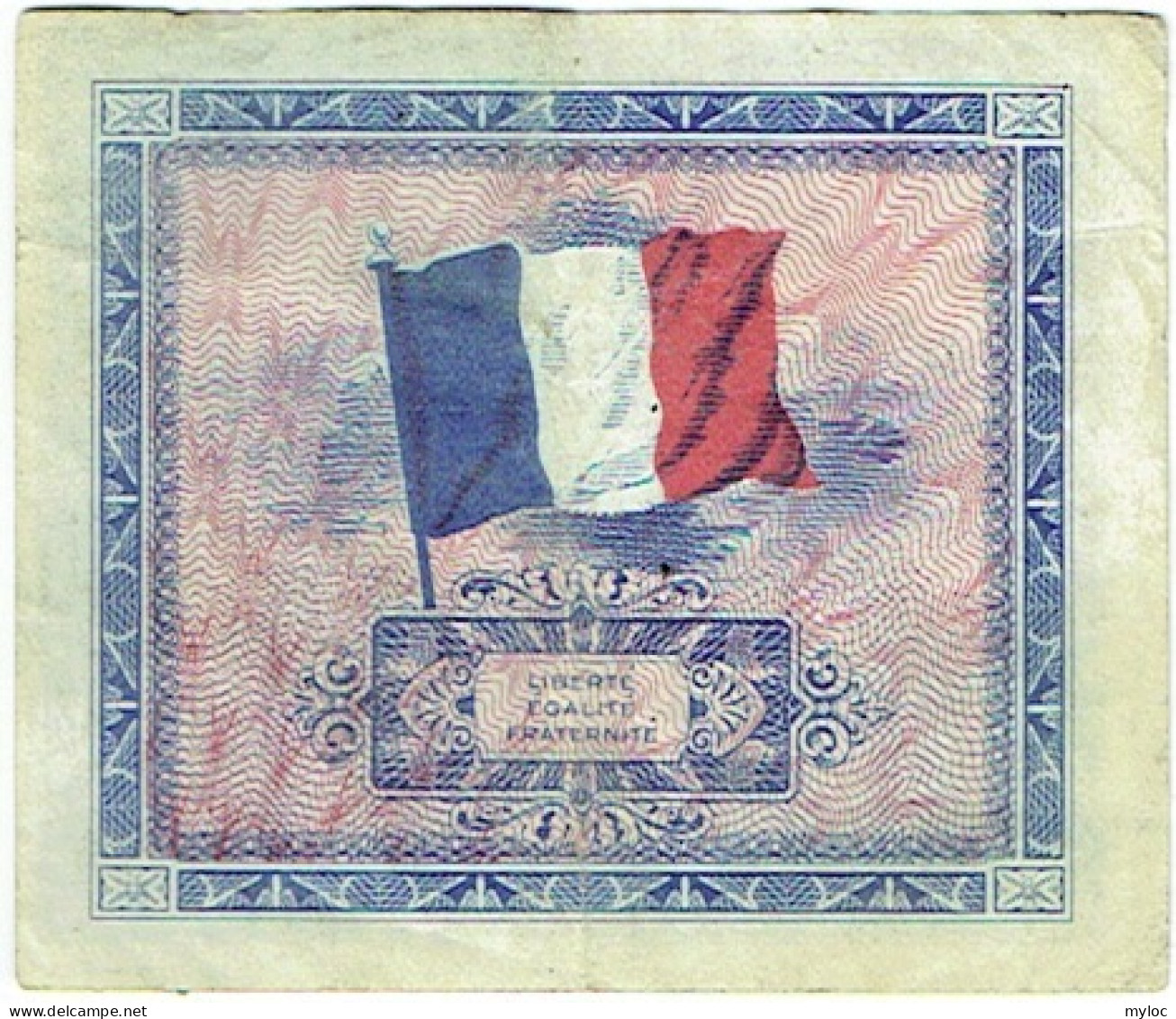 Billet. France. Cinq (5) Francs. Série De 1944. - 1944 Flag/France