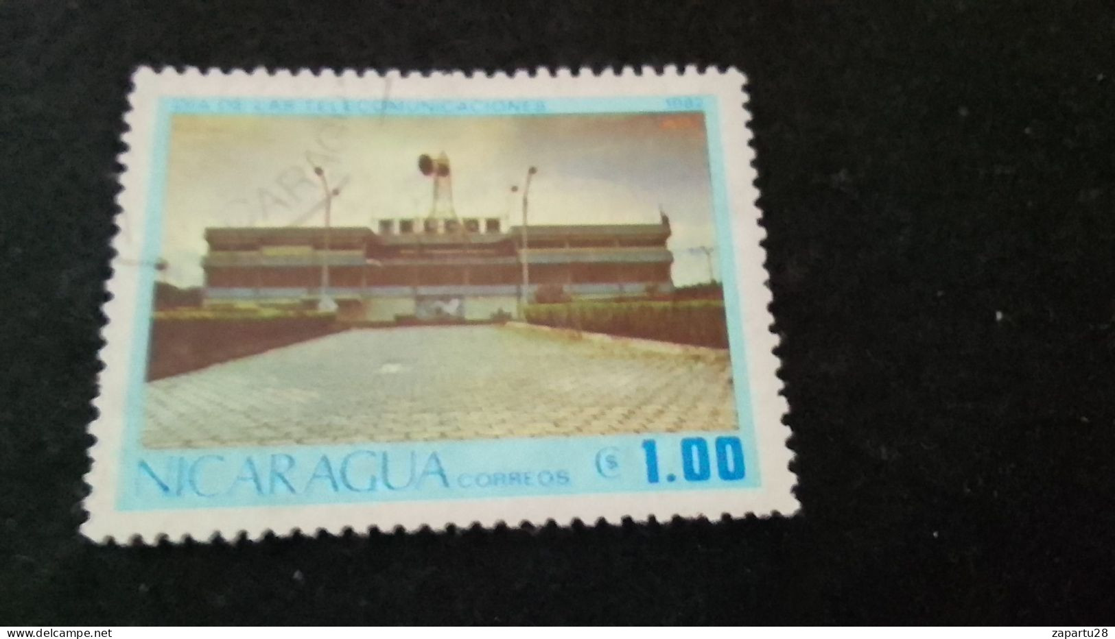 NİARAGUA-1970-80     1.00   CORD  DAMGALI - Nicaragua