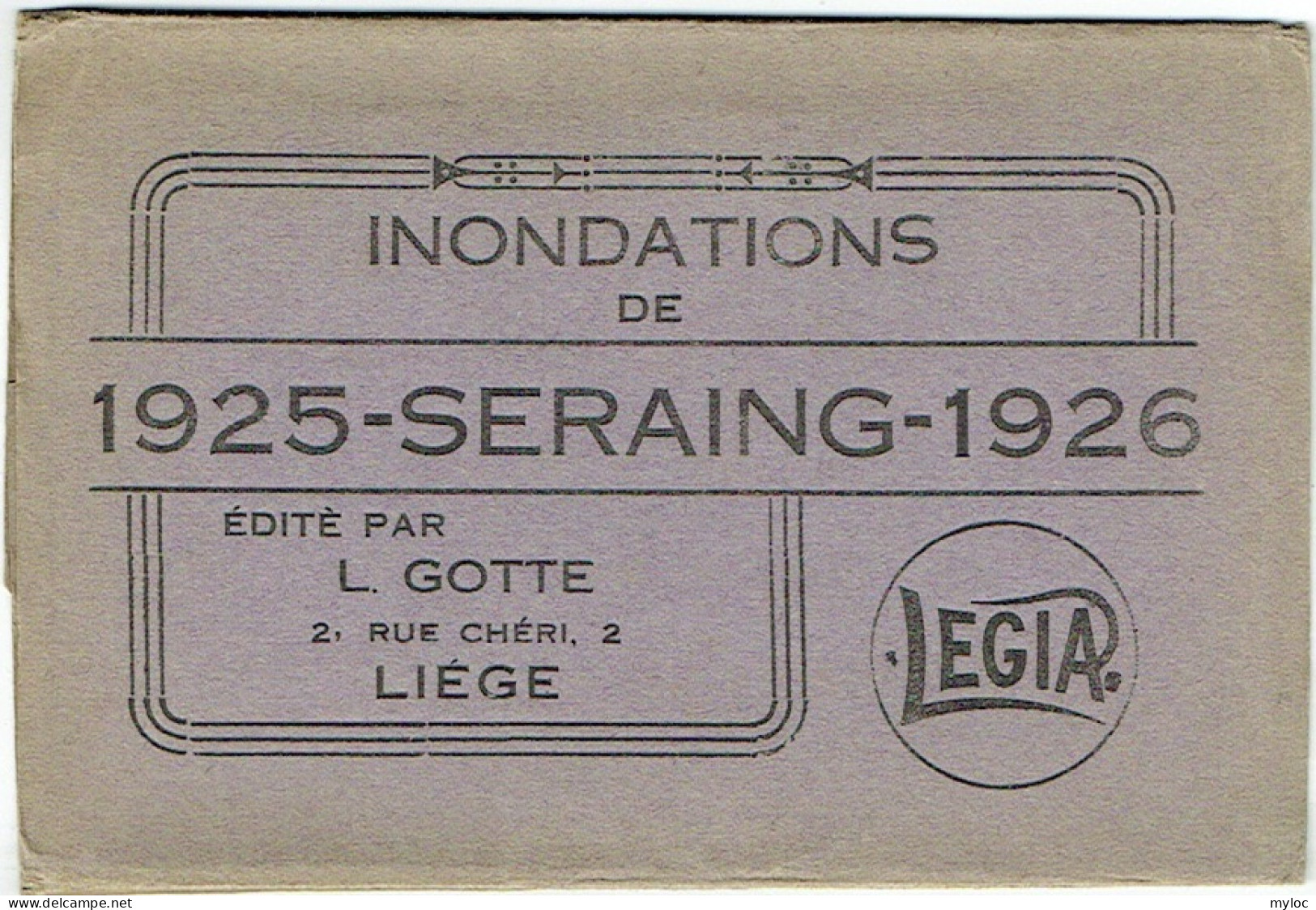 Seraing. Inondations De 1925-26. Série Complète De 10 Cartes Postales. - Seraing