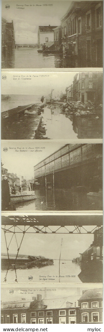 Seraing. Inondations De 1925-26. Série Complète De 10 Cartes Postales. - Seraing